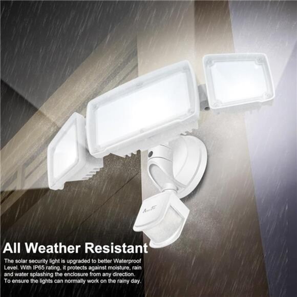Motion Sensor Lights Outdoor, 2-in-1 Ultra Bright 3500LM 35W LED Flood Lights - Picture 5 of 7
